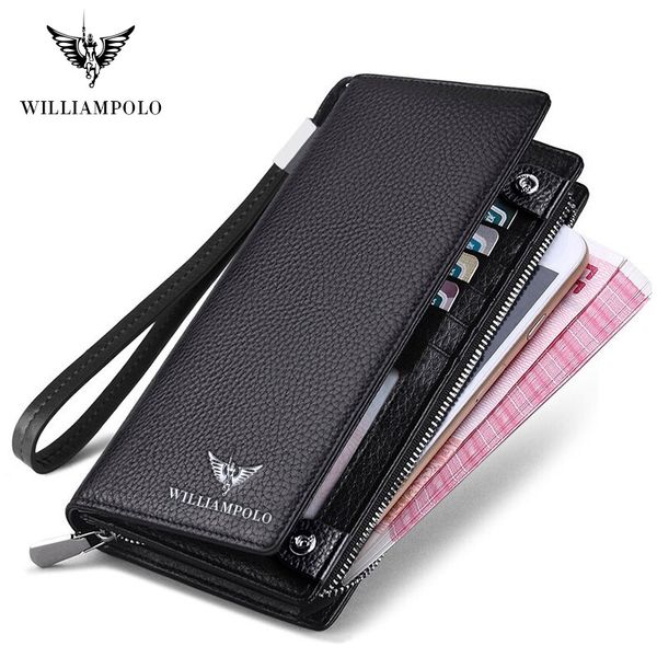 williampolo 2019 new mens wallet zipper hasp design long genuine leather business phone for s clutch wallet men gift, Red;black
williampolo 2019 new mens wallet zipper hasp design long genuine leather business phone for s clutch wallet men gift, Red;black