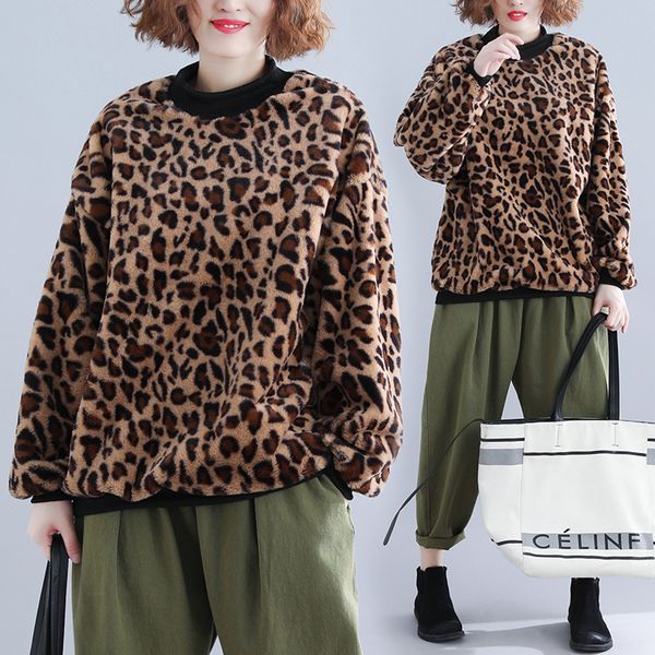 женщины hoodie осень 2019 новый корейский леопардовый плюшевые толстовки жир мм сыпучие вокруг шеи тонкая блузка для женщин, Black
женщины hoodie осень 2019 новый корейский леопардовый плюшевые толстовки жир мм сыпучие вокруг шеи тонкая блузка для женщин, Black