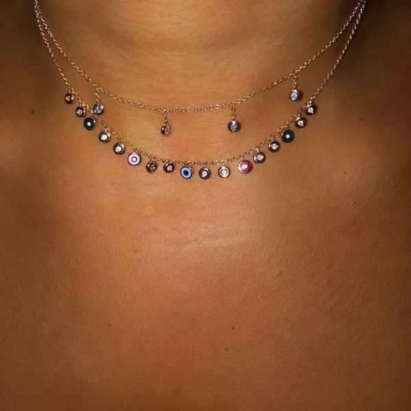 rainbow cz charm choker necklace 35+10cm elegance delicate girl women choker fashion jewelry with enamel round cz charm, Golden;silver
rainbow cz charm choker necklace 35+10cm elegance delicate girl women choker fashion jewelry with enamel round cz charm, Golden;silver