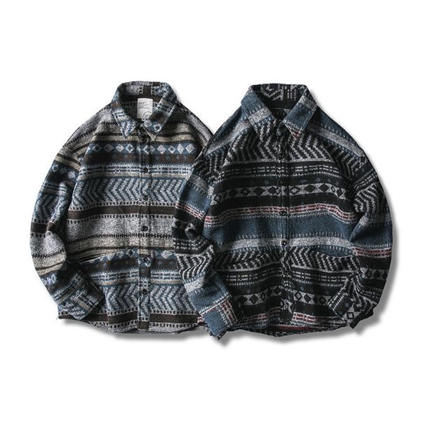 fashion men coat national mens woolen jacket new japanese original style for autumn and winter casual turn-down collar print, Black;brown
fashion men coat national mens woolen jacket new japanese original style for autumn and winter casual turn-down collar print, Black;brown