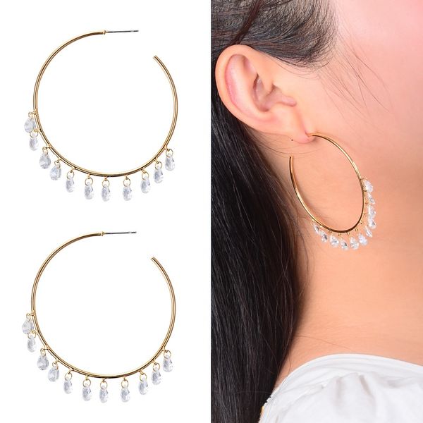 vintage korean fashion chic silver big hoop earring kpop zircon pearl long tassel drop earrings for women 2019 statement wedding, Golden;silver
vintage korean fashion chic silver big hoop earring kpop zircon pearl long tassel drop earrings for women 2019 statement wedding, Golden;silver