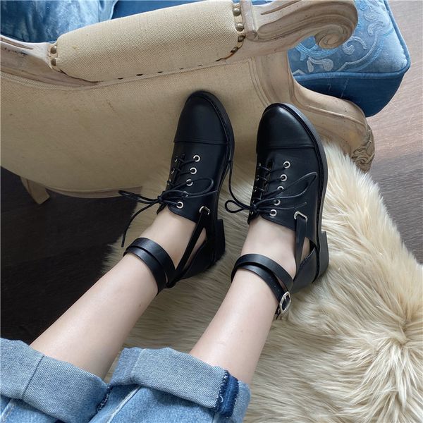 black cool boots round toe female british style retro women's shoes thick heels short boots sandals ankle strap shoes
black cool boots round toe female british style retro women's shoes thick heels short boots sandals ankle strap shoes