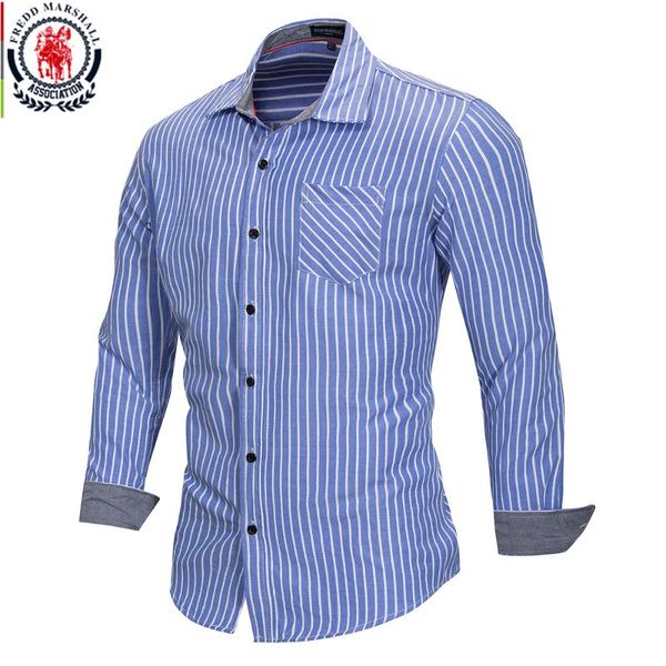 fredd marshall 2020 summer fashion striped shirt men casual long sleeved social business dress shirt male cotton clothes fm166, White;black
fredd marshall 2020 summer fashion striped shirt men casual long sleeved social business dress shirt male cotton clothes fm166, White;black