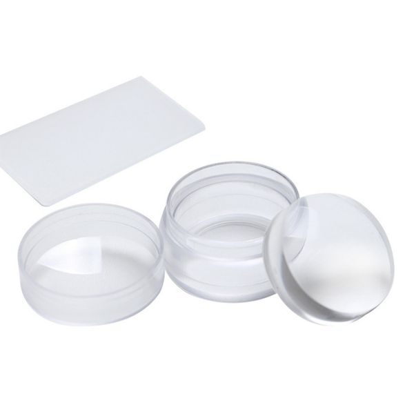 clear transparent silicone jelly stamper with cap nail art stamper+scraper easy to clean nail tool, Silver
clear transparent silicone jelly stamper with cap nail art stamper+scraper easy to clean nail tool, Silver