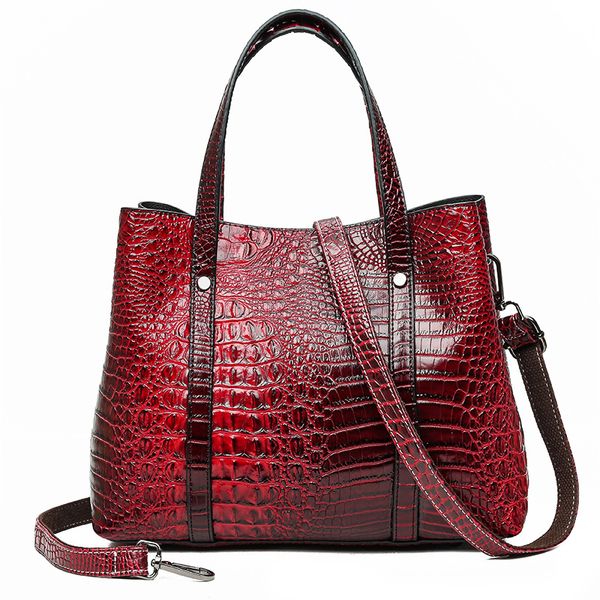 new luxury crocodile cow split leather handbag women bag brand hard alligator pattern leather tote women's messenger bags red
new luxury crocodile cow split leather handbag women bag brand hard alligator pattern leather tote women's messenger bags red