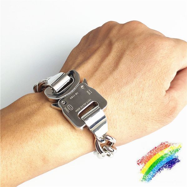 fashion alyx chain necklace men women metal button bracelet belts alyx street accessories, Silver
fashion alyx chain necklace men women metal button bracelet belts alyx street accessories, Silver