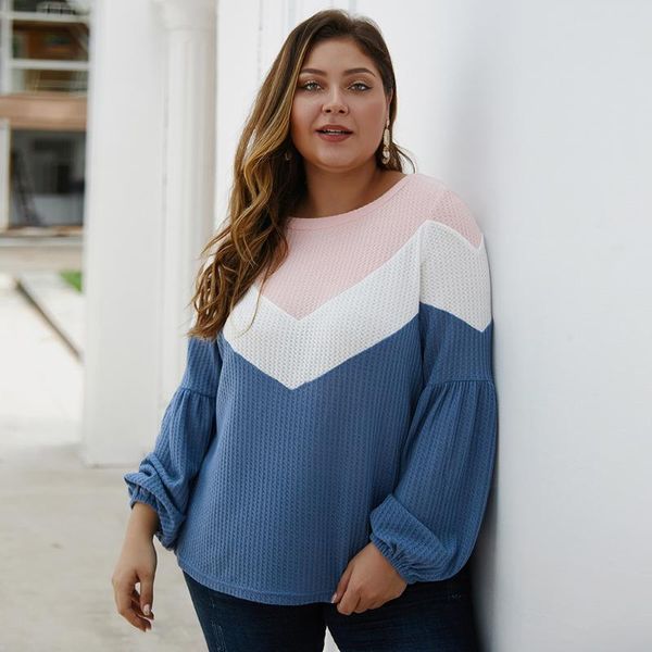 women's sweaters autumn fashion ladies round neck stitching pullover sweater long-sleeved lantern sleeves plus size 1xl-4xl casual wild, White;black
women's sweaters autumn fashion ladies round neck stitching pullover sweater long-sleeved lantern sleeves plus size 1xl-4xl casual wild, White;black