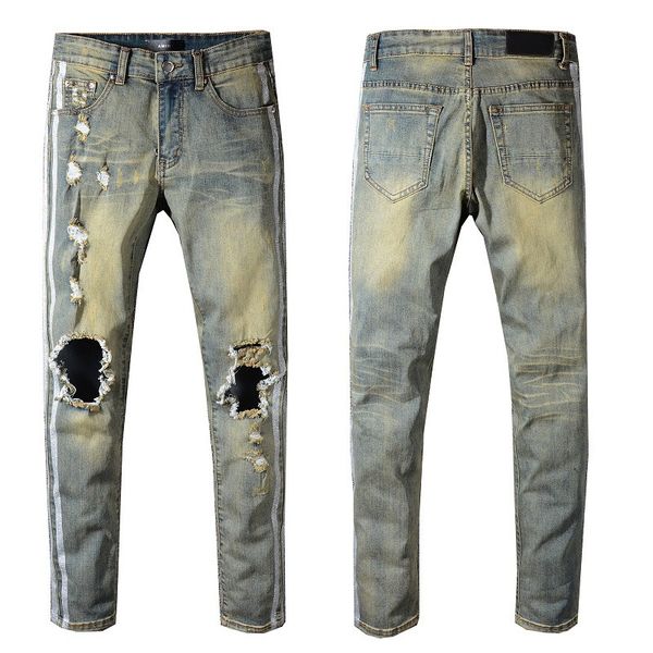 Mens Designer Pants Ripped Jeans Fashion Mens Designer Jeans Motorcycle Biker Causal Denim Pants Mens Jeans
Mens Designer Pants Ripped Jeans Fashion Mens Designer Jeans Motorcycle Biker Causal Denim Pants Mens Jeans