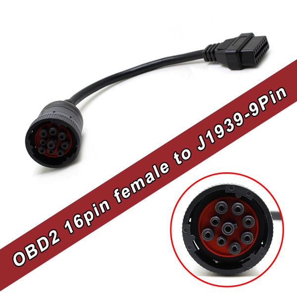 obd2 female 16pin to j1939 9pin truck cable ing 
obd2 female 16pin to j1939 9pin truck cable ing