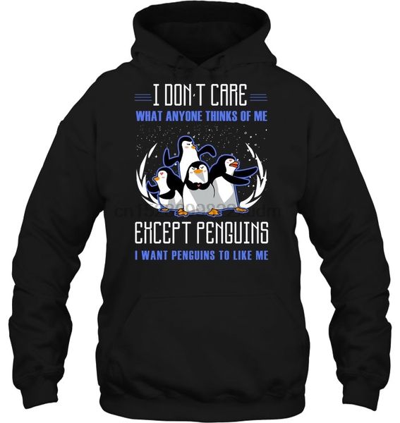 men hoodie i don't care what anyone thinks of me except penguins i want penguins to like me madagascar women streetwear, Black
men hoodie i don't care what anyone thinks of me except penguins i want penguins to like me madagascar women streetwear, Black