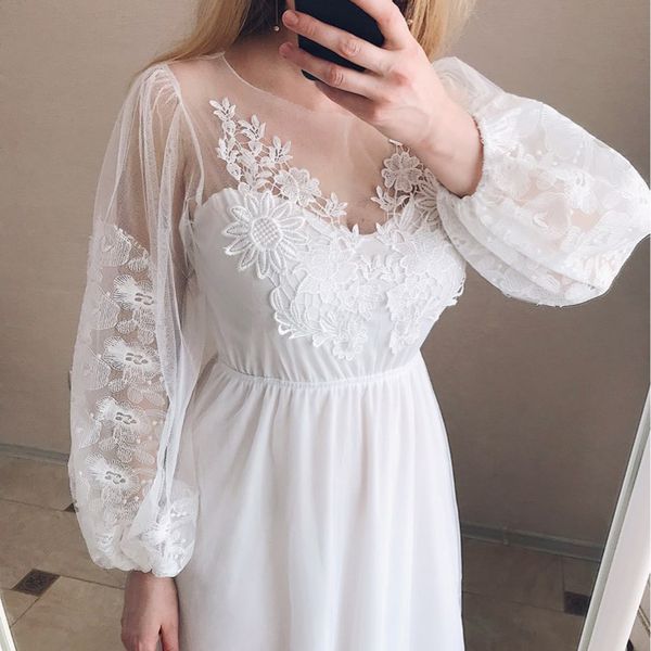 nini wonderland white embroidery dress 2020 spring summer vintage retro dress puff sleeve mesh elegant long dresses high waist, Black;gray
nini wonderland white embroidery dress 2020 spring summer vintage retro dress puff sleeve mesh elegant long dresses high waist, Black;gray