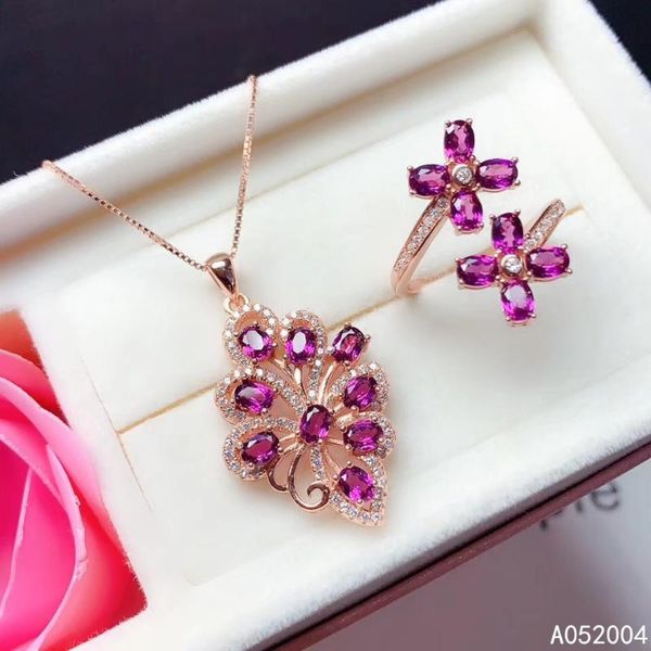 kjjeaxcmy fine jewelry 925 sterling silver inlaid natural garnet female ring pendant set elegant support detection, Black
kjjeaxcmy fine jewelry 925 sterling silver inlaid natural garnet female ring pendant set elegant support detection, Black