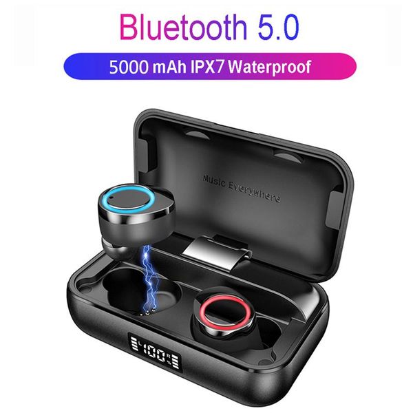 new x13 tws bluetooth 5.0 earphone stereo headset wireless headphone ipx7 waterproof earphone with 5000mah led smart charging box
new x13 tws bluetooth 5.0 earphone stereo headset wireless headphone ipx7 waterproof earphone with 5000mah led smart charging box
