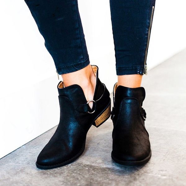 aleafalling classical buckle warm women shoes botas female womens ankle fashion boots lady's shoes big size 35-43, Black
aleafalling classical buckle warm women shoes botas female womens ankle fashion boots lady's shoes big size 35-43, Black