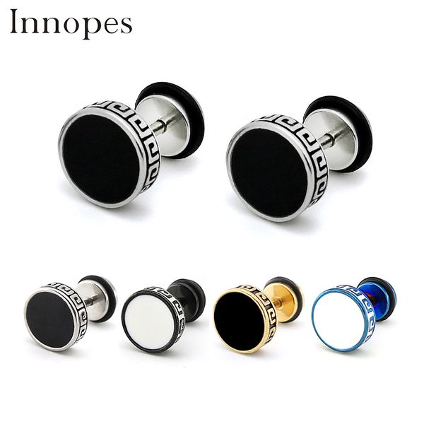 innopes barbell titanium steel men stud earrings punk anti allergy piercing ear stud male fashion jewelry gifts, Golden;silver
innopes barbell titanium steel men stud earrings punk anti allergy piercing ear stud male fashion jewelry gifts, Golden;silver