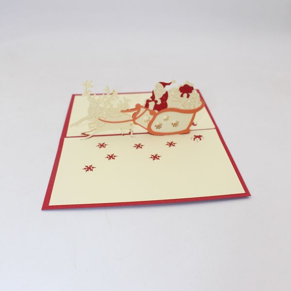 3d pop up handmade merry christmas creative kirigami & origami greeting cards with santa ride desgin happy new year postcards
3d pop up handmade merry christmas creative kirigami & origami greeting cards with santa ride desgin happy new year postcards