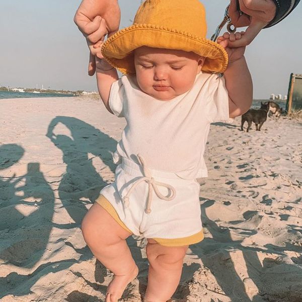 children baby fashion clothing set child casual solid color t-shirts + shorts two piece sets boys girls brand clothing suits sale, White
children baby fashion clothing set child casual solid color t-shirts + shorts two piece sets boys girls brand clothing suits sale, White