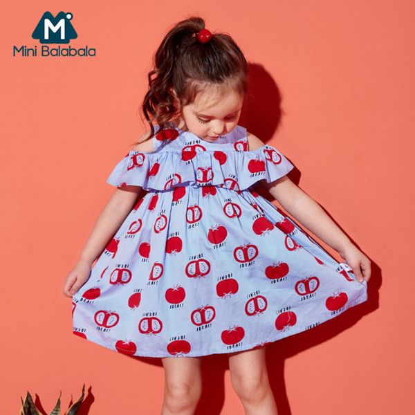 minibalabala toddler girls 100% cotton shoulder dress with ruffle trim children kids girl flared dresses summer sundress, Red;yellow
minibalabala toddler girls 100% cotton shoulder dress with ruffle trim children kids girl flared dresses summer sundress, Red;yellow