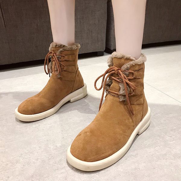 winter women's shoes warm snow boots waterproof thick bottom non-slip round head straps suede suede winter ladies casual shoes, Black
winter women's shoes warm snow boots waterproof thick bottom non-slip round head straps suede suede winter ladies casual shoes, Black