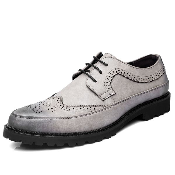 men brogue fashion oxford dress shoes male well-dressed gentleman handcrafted footwear for modern men leather shoes, Black
men brogue fashion oxford dress shoes male well-dressed gentleman handcrafted footwear for modern men leather shoes, Black