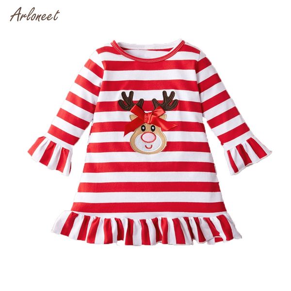 arloneet christmas dress baby girls clothes red baby christmas dress for girl elk striped princess vestito natale bambina, Red;yellow
arloneet christmas dress baby girls clothes red baby christmas dress for girl elk striped princess vestito natale bambina, Red;yellow