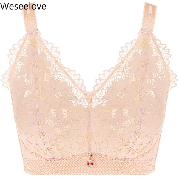 weseelove anti-emptied female underwear-breasted super thin plus size bra push up soutien gorge full cup lace bralette woman m03, Red;black
weseelove anti-emptied female underwear-breasted super thin plus size bra push up soutien gorge full cup lace bralette woman m03, Red;black