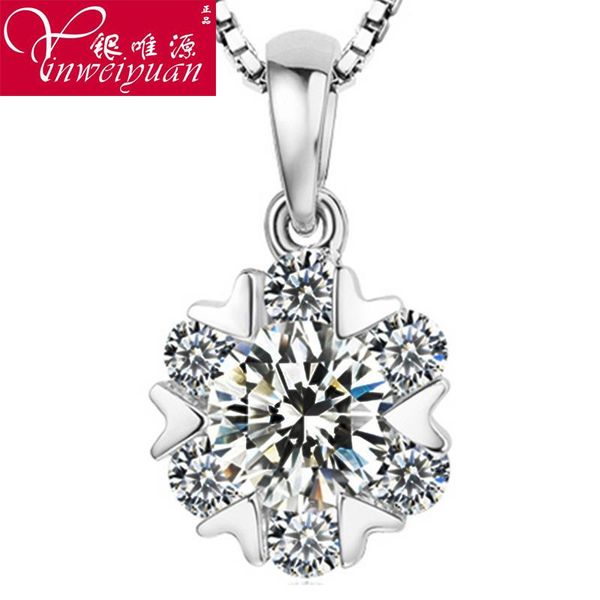 925 sterling silver necklace pendant necklace pendant korean version of the snow female short necklace pendant female snow, Bronze;silver
925 sterling silver necklace pendant necklace pendant korean version of the snow female short necklace pendant female snow, Bronze;silver