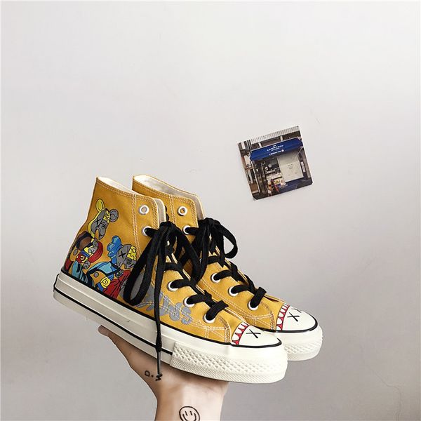 2020 fashion summer explosion models korean high-canvas shoes men's shoes super fire street, Black
2020 fashion summer explosion models korean high-canvas shoes men's shoes super fire street, Black