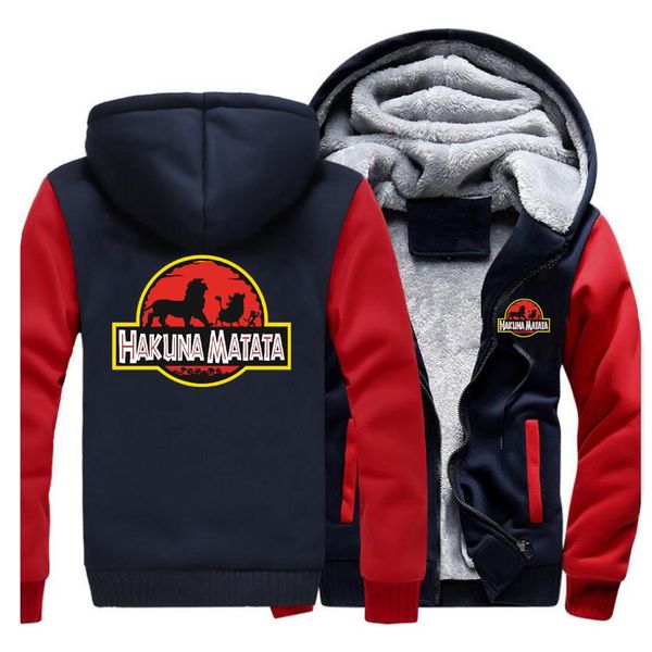 hakuna matata jackets men the lion king movie sweatshirts hoodies winter thick zipper cartoon simba pumbaa timon coats outwear, Black
hakuna matata jackets men the lion king movie sweatshirts hoodies winter thick zipper cartoon simba pumbaa timon coats outwear, Black
