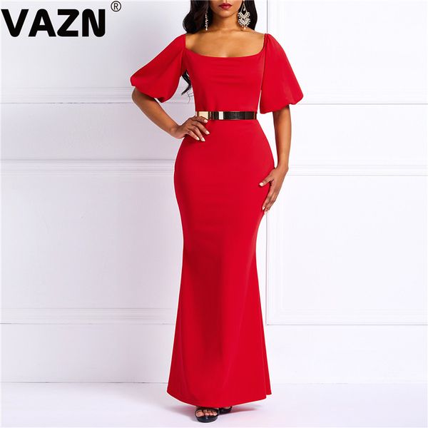 vazn 2020 spring young lady of note upmarket plus size mermaid dress style red half sleeve women high waist maxi dress, Black;pink
vazn 2020 spring young lady of note upmarket plus size mermaid dress style red half sleeve women high waist maxi dress, Black;pink