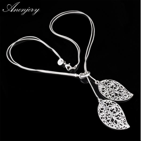 anenjery 925 sterling silver necklace hollow flowers leaves pendant necklace for women choker s-n25
anenjery 925 sterling silver necklace hollow flowers leaves pendant necklace for women choker s-n25