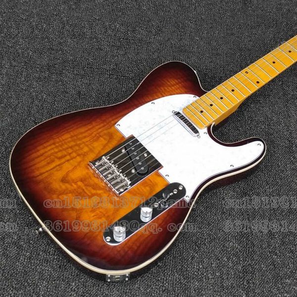 new fdtl-2060 transparent 3ts color solid body with quited maple veneer cover chrome hardware tl electric guitar ,ing
new fdtl-2060 transparent 3ts color solid body with quited maple veneer cover chrome hardware tl electric guitar ,ing