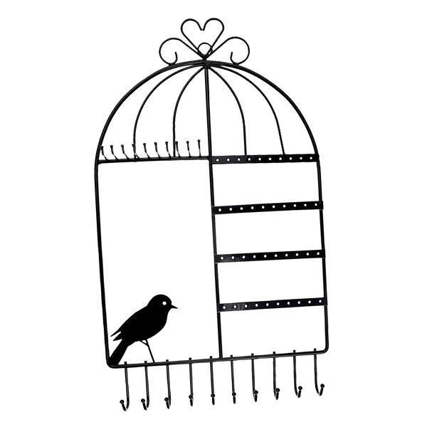 bird-cage shape jewelry display rack for necklace display jewelry organizer, Black;white
bird-cage shape jewelry display rack for necklace display jewelry organizer, Black;white