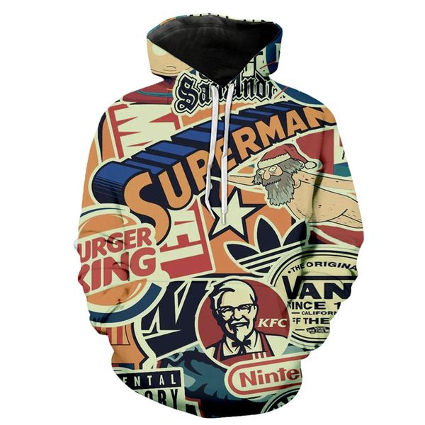 3d цифровые пары толстовка мультфильм печатные пуловер сыпучего спорт тинейджеры tops повседневных женские и мужская одежда, Black
3d цифровые пары толстовка мультфильм печатные пуловер сыпучего спорт тинейджеры tops повседневных женские и мужская одежда, Black