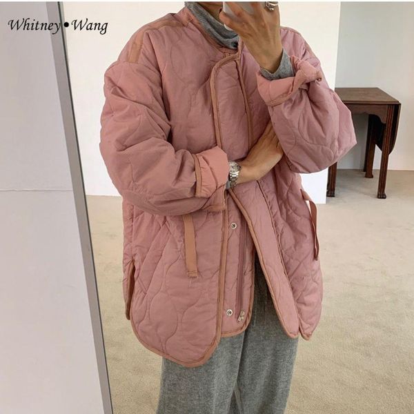 whitney wang parkas 2019 winter fashion streetwear korea style solid color parka women cotton padded coat, Black
whitney wang parkas 2019 winter fashion streetwear korea style solid color parka women cotton padded coat, Black