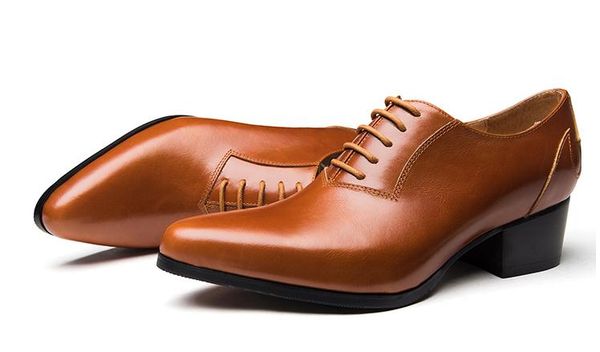 pointed toe oxfords genuine leather dress men shoes high heels men's fashion trending wedding shoes career work elevator, Black
pointed toe oxfords genuine leather dress men shoes high heels men's fashion trending wedding shoes career work elevator, Black