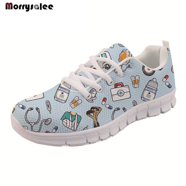 spring flat shoes women cute cartoon nurses printed women's sneakers shoes breathable mesh women's new arrival, Black
spring flat shoes women cute cartoon nurses printed women's sneakers shoes breathable mesh women's new arrival, Black