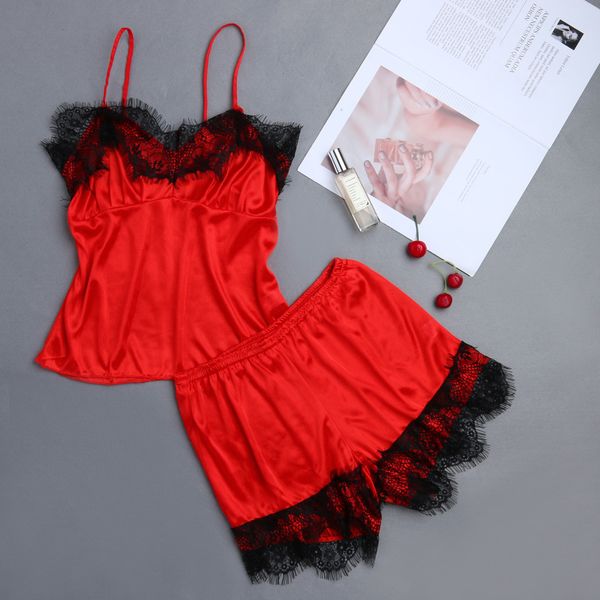 

porno cekc women lingerie plus size eyelash chemise bodydoll v-neck details pajamas erotic baby doll stripper set d3, Red;black