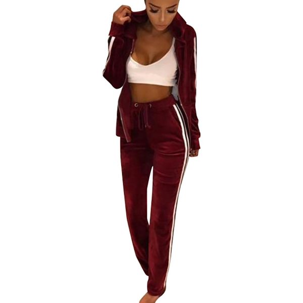 autumn sport suit women casual striped zipper sweater trousers set long sleeve crop + pants2019#3, White
autumn sport suit women casual striped zipper sweater trousers set long sleeve crop + pants2019#3, White