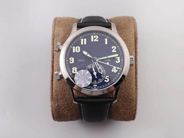 gr the time zone feature ref.5524 calatrava aviator travel time watch series 9015 has been adapted from the original 324sc fus movement, Slivery;brown
gr the time zone feature ref.5524 calatrava aviator travel time watch series 9015 has been adapted from the original 324sc fus movement, Slivery;brown
