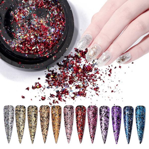 laser flakes shiny nail sequins holographic glitter powder 3d nail art decoration diy manicure, Silver;gold
laser flakes shiny nail sequins holographic glitter powder 3d nail art decoration diy manicure, Silver;gold