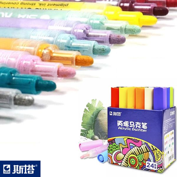 1pcs 2mm acrylic paint marker pen detailed marking color paint pens for ceramic rock glass porcelain mug wood fabric canvas
1pcs 2mm acrylic paint marker pen detailed marking color paint pens for ceramic rock glass porcelain mug wood fabric canvas