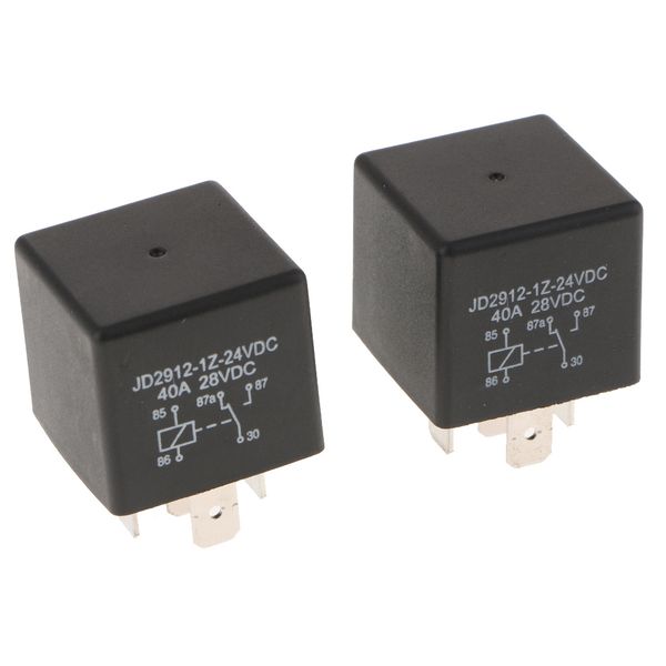 2pieces dc 24v automotive relay 40a 5-pin for car truck camper motorhome
2pieces dc 24v automotive relay 40a 5-pin for car truck camper motorhome