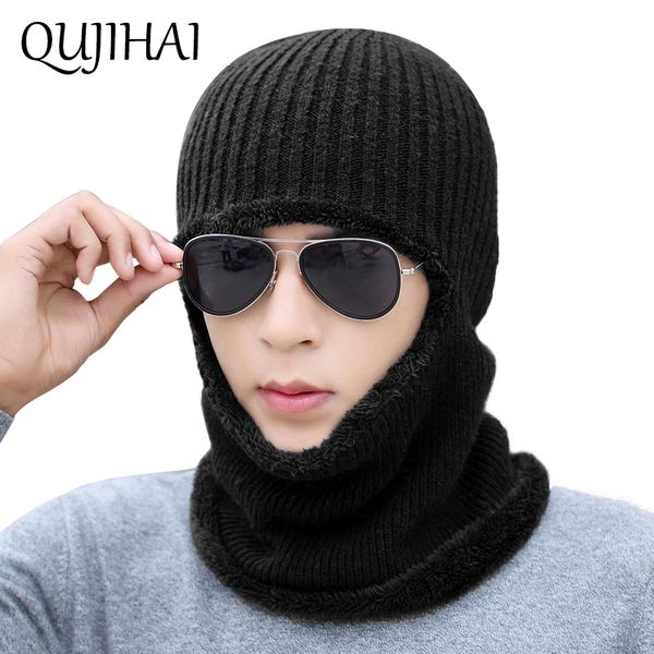 qujihai thick mask beanie knit cap men balaclava knitted winter hat women multi functional wool double thermal plush pocket hat
qujihai thick mask beanie knit cap men balaclava knitted winter hat women multi functional wool double thermal plush pocket hat