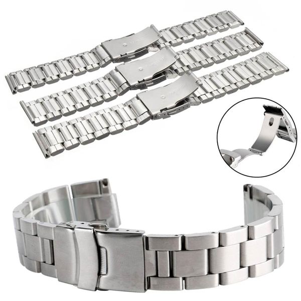 cymii universal 20mm/22mm/24mm silver stainless steel watch bands strap wrist bracelet with buckle replacement metal wristbands, Black;brown
cymii universal 20mm/22mm/24mm silver stainless steel watch bands strap wrist bracelet with buckle replacement metal wristbands, Black;brown