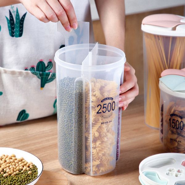 kitchen grain storage box transparent plastic compartment bucket sealed grain storage box jar
kitchen grain storage box transparent plastic compartment bucket sealed grain storage box jar