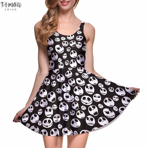 drop ship fashion women digital printing jack skellington reversible skater dress vestidos roupas femininas saias, Black;gray
drop ship fashion women digital printing jack skellington reversible skater dress vestidos roupas femininas saias, Black;gray