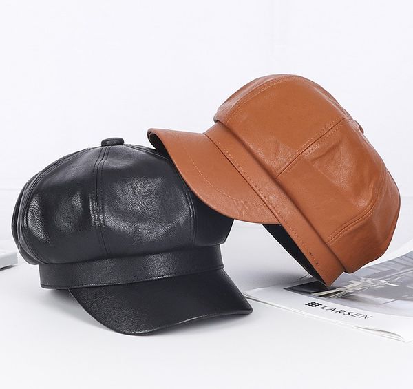 korean version of the solid color art cap leather octagonal hat autumn and winter joker retro beret outdoor sun shade hat, Blue;gray
korean version of the solid color art cap leather octagonal hat autumn and winter joker retro beret outdoor sun shade hat, Blue;gray