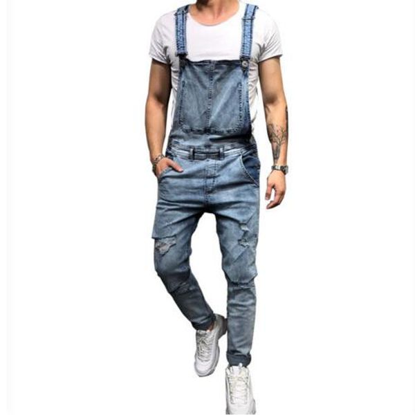 moruancle fashion men's ripped jeans jumpsuits hi street distressed denim bib overalls for man suspender pants size s-xxxl, Black
moruancle fashion men's ripped jeans jumpsuits hi street distressed denim bib overalls for man suspender pants size s-xxxl, Black