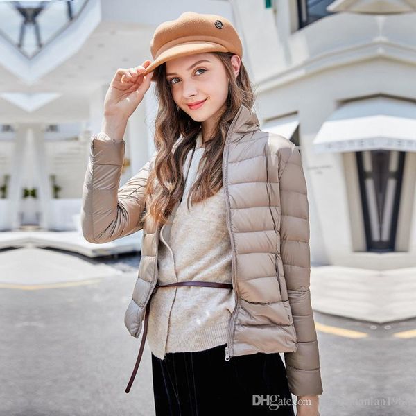 10 color large size casual women's clothing light down jacket long-sleeved jacket female collar collar slim collar white duck down jack, Black
10 color large size casual women's clothing light down jacket long-sleeved jacket female collar collar slim collar white duck down jack, Black